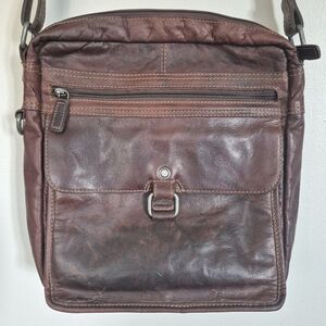 Leather Unisex Large Bag Crossbody Vintage